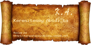 Keresztessy Abiáta névjegykártya